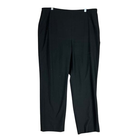 Talbots Womens Pants Black Hollywood Pull On High Rise Side Zip Stretch 16 - Picture 1 of 13